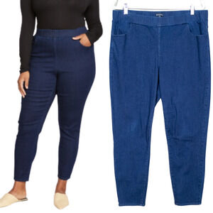 UNIVERSAL STANDARD Don't Call Them Jeggings Dark Indigo Pull-On Women's M 18-20